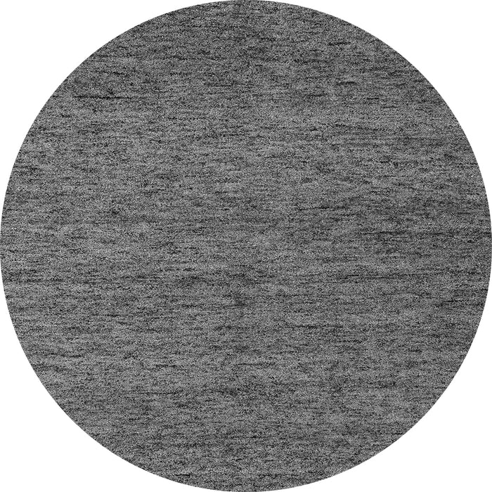 Round Abstract Gray Modern Rug, abs4300gry
