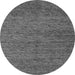 Round Machine Washable Abstract Gray Modern Rug, wshabs4300gry