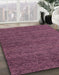 Machine Washable Abstract Purple Pink Rug in a Family Room, wshabs4300