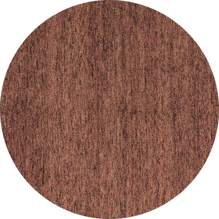 Round Abstract Brown Modern Rug, abs4300brn