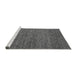 Sideview of Machine Washable Abstract Gray Modern Rug, wshabs4300gry