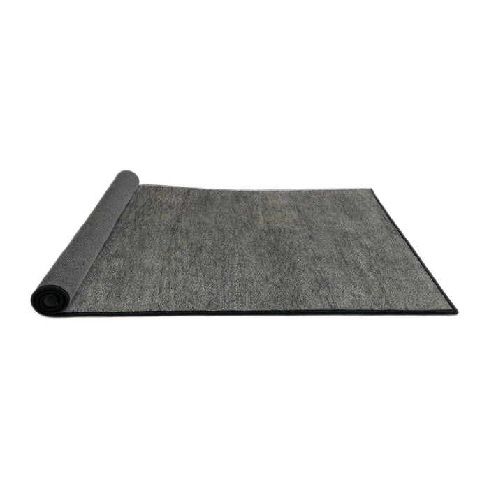 Sideview of Abstract Gunmetal Gray Modern Rug, abs4302