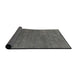 Sideview of Abstract Gunmetal Gray Modern Rug, abs4302