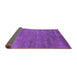 Sideview of Abstract Purple Modern Rug, abs4302pur