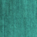 Square Abstract Turquoise Modern Rug, abs4302turq