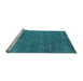 Sideview of Machine Washable Abstract Light Blue Modern Rug, wshabs4302lblu