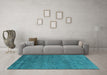 Machine Washable Abstract Light Blue Modern Rug in a Living Room, wshabs4302lblu