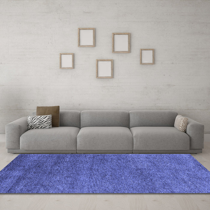 Machine Washable Abstract Blue Modern Rug in a Living Room, wshabs4302blu