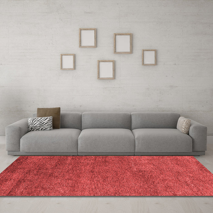 Modern Red Washable Rugs