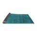 Sideview of Abstract Light Blue Modern Rug, abs4302lblu