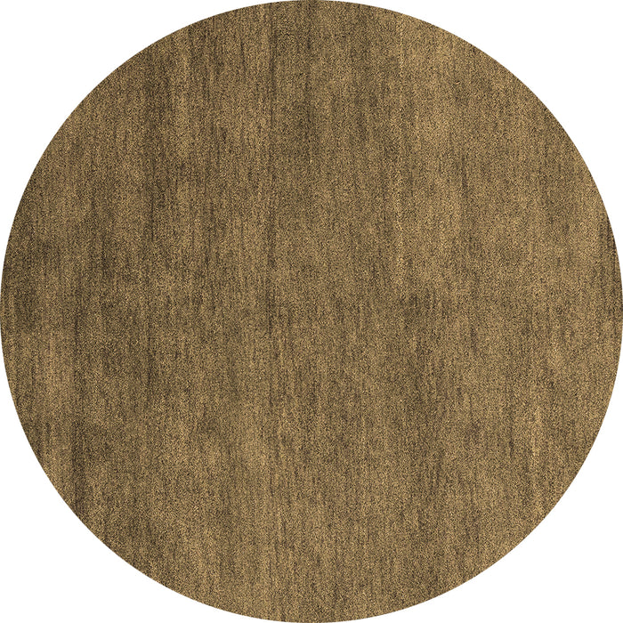 Round Abstract Brown Modern Rug, abs4302brn