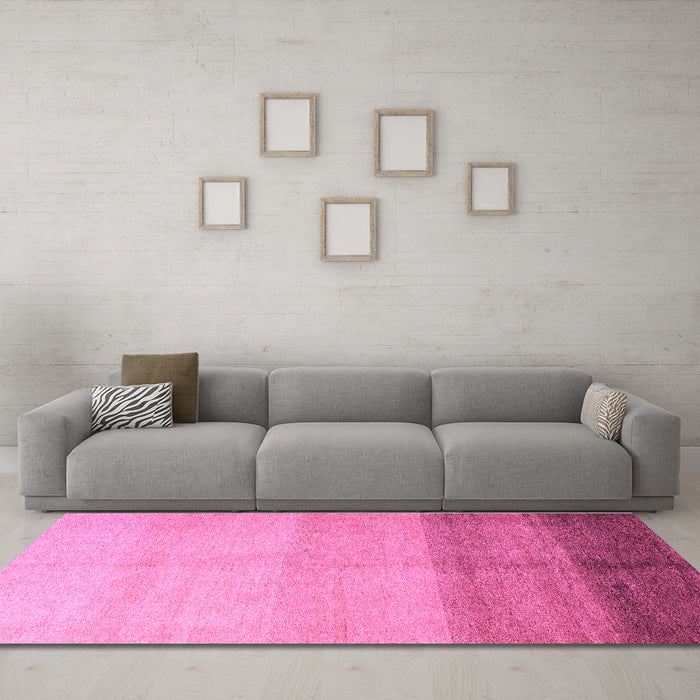 Machine Washable Abstract Purple Modern Area Rugs in a Living Room, wshabs4303pur