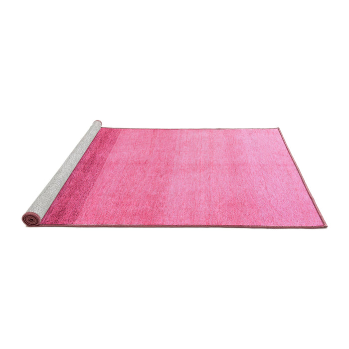 Sideview of Machine Washable Abstract Pink Modern Rug, wshabs4303pnk