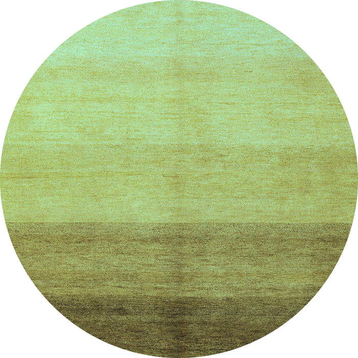 Round Abstract Light Blue Modern Rug, abs4303lblu