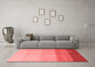 Modern Red Washable Rugs