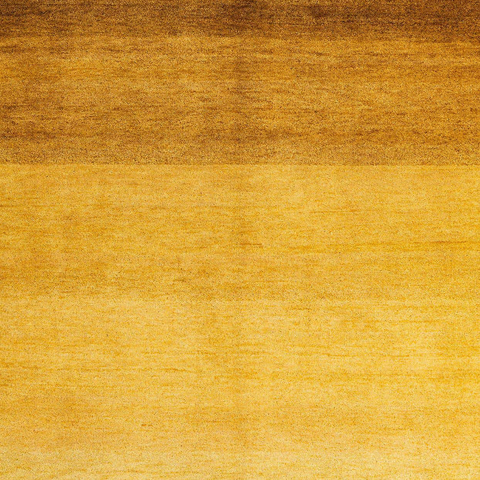 Machine Washable Abstract Deep Yellow Rug, wshabs4303