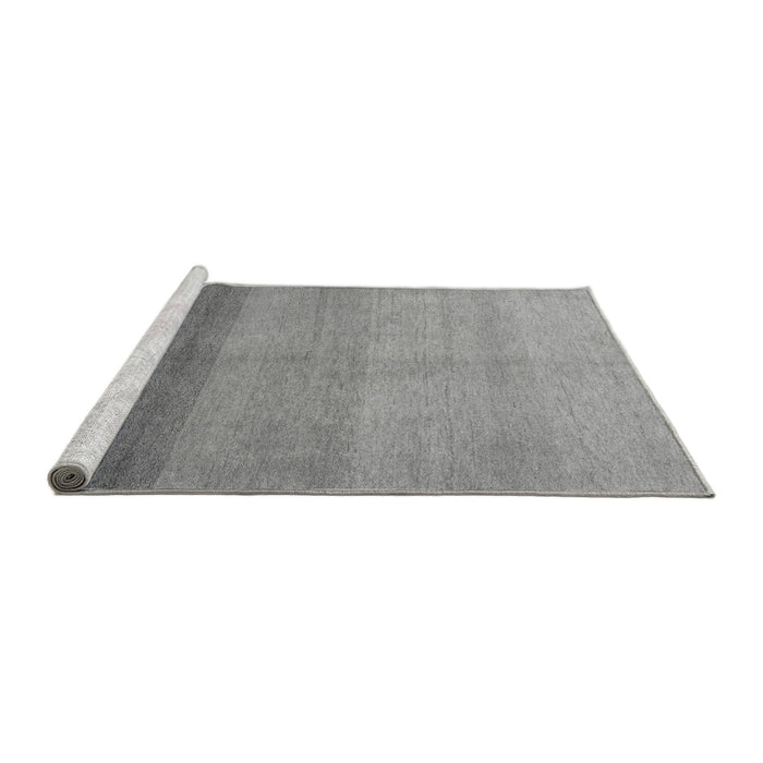 Sideview of Machine Washable Abstract Gray Modern Rug, wshabs4303gry