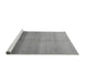 Sideview of Machine Washable Abstract Gray Modern Rug, wshabs4303gry