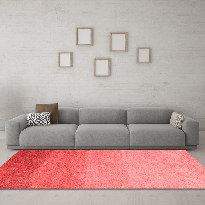 Modern Red Washable Rugs