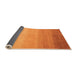 Sideview of Abstract Orange Modern Rug, abs4304org