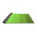 Sideview of Abstract Green Modern Rug, abs4304grn