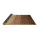 Sideview of Abstract Saddle Brown Modern Rug, abs4305