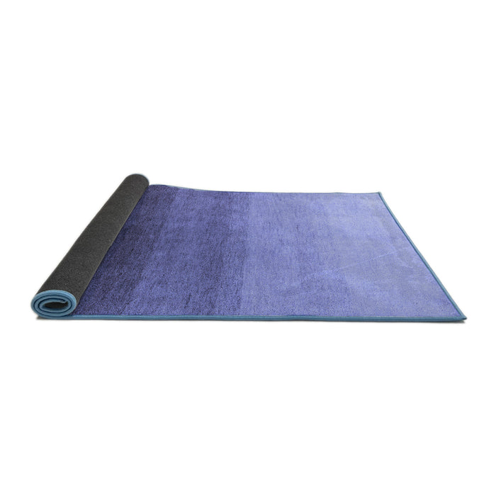Sideview of Abstract Blue Modern Rug, abs4305blu
