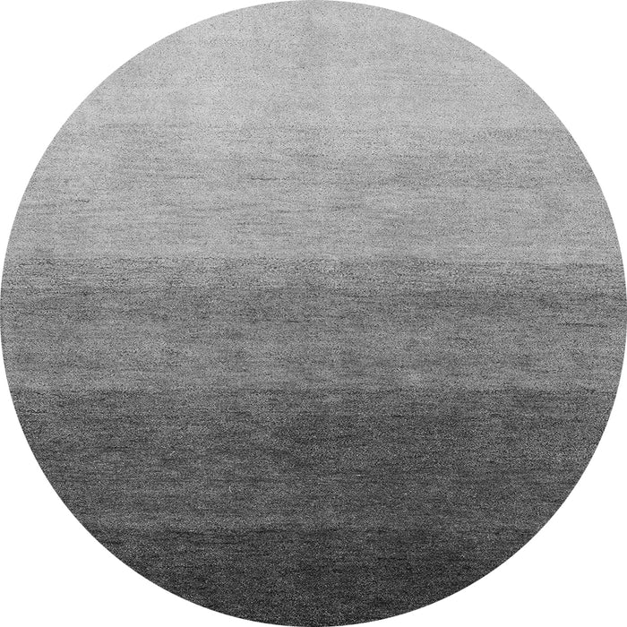 Round Abstract Gray Modern Rug, abs4305gry