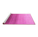 Sideview of Machine Washable Abstract Pink Modern Rug, wshabs4305pnk