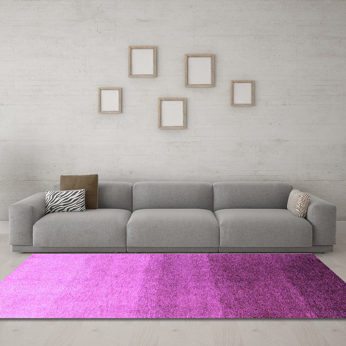 Machine Washable Abstract Purple Modern Area Rugs in a Living Room, wshabs4305pur