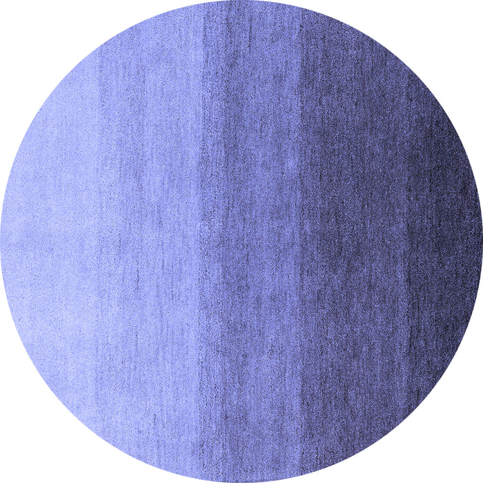 Round Machine Washable Abstract Blue Modern Rug, wshabs4305blu