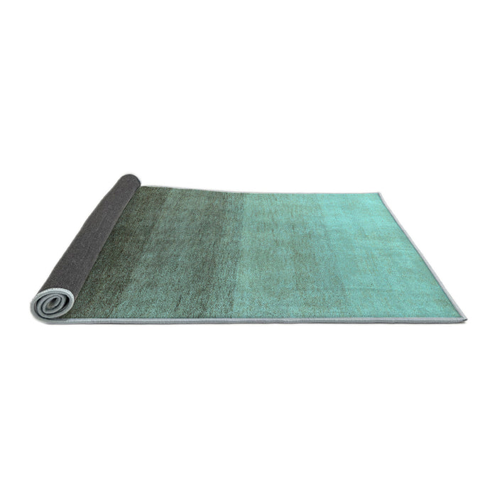 Sideview of Abstract Light Blue Modern Rug, abs4305lblu