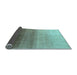 Sideview of Abstract Light Blue Modern Rug, abs4305lblu