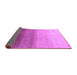 Sideview of Abstract Purple Modern Rug, abs4305pur