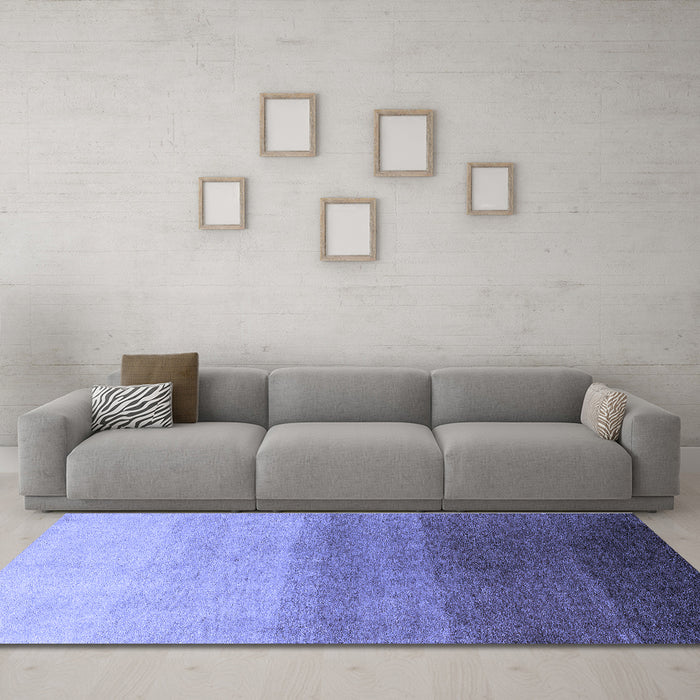 Machine Washable Abstract Blue Modern Rug in a Living Room, wshabs4305blu