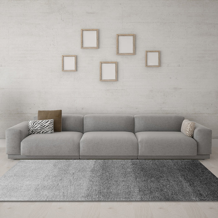 Machine Washable Abstract Gray Modern Rug in a Living Room,, wshabs4305gry