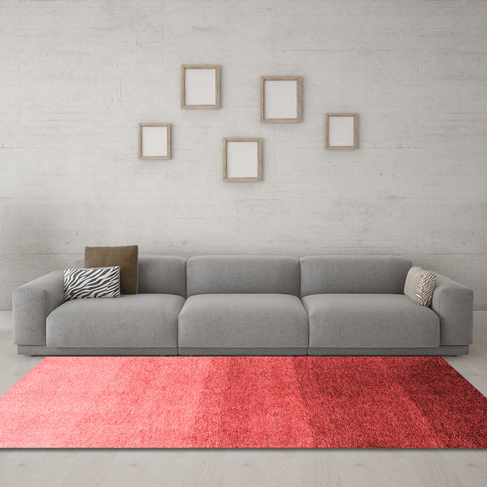Modern Red Washable Rugs