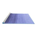 Sideview of Machine Washable Abstract Blue Modern Rug, wshabs4305blu