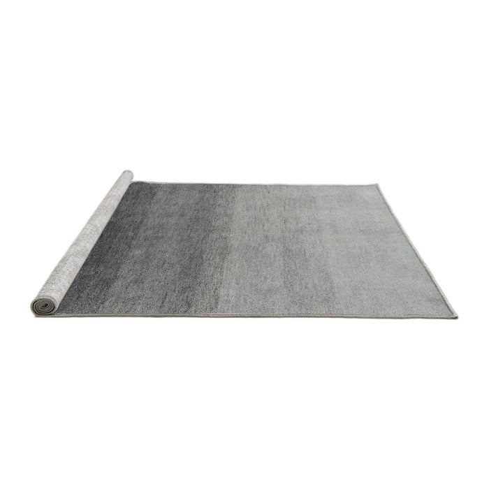 Sideview of Machine Washable Abstract Gray Modern Rug, wshabs4305gry