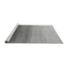 Sideview of Machine Washable Abstract Gray Modern Rug, wshabs4305gry