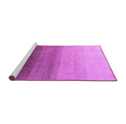 Sideview of Machine Washable Abstract Purple Modern Area Rugs, wshabs4305pur