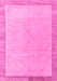 Machine Washable Solid Pink Modern Rug, wshabs4306pnk