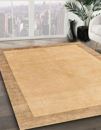 Abstract Orange Solid Rug, abs4306