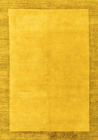 Solid Yellow Modern Rug, abs4306yw