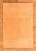 Machine Washable Solid Orange Modern Area Rugs, wshabs4306org