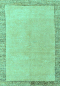 Solid Turquoise Modern Rug, abs4306turq