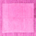 Square Machine Washable Solid Pink Modern Rug, wshabs4306pnk