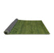 Sideview of Abstract Green Modern Rug, abs4307