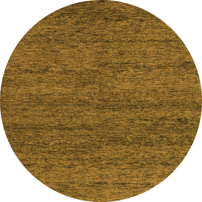 Round Abstract Orange Modern Rug, abs4307org