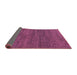 Sideview of Abstract Pink Modern Rug, abs4307pnk